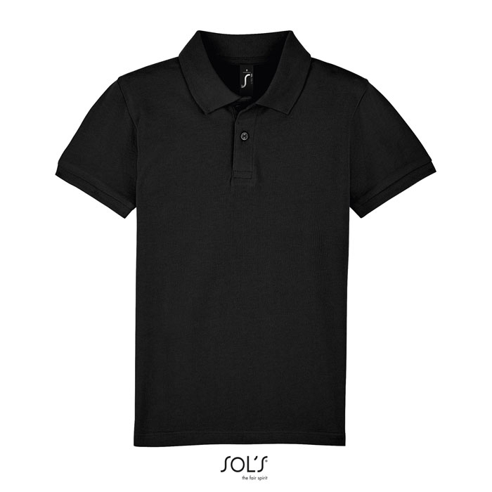 Polo enfant publicitaire coton 180g - PERFECT Noir 1
